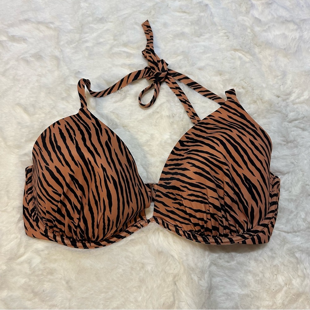 Shade & Shore Tiger Print Bikini Top